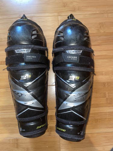 Used Bauer 12” Supreme 3S Pro Shin Pads