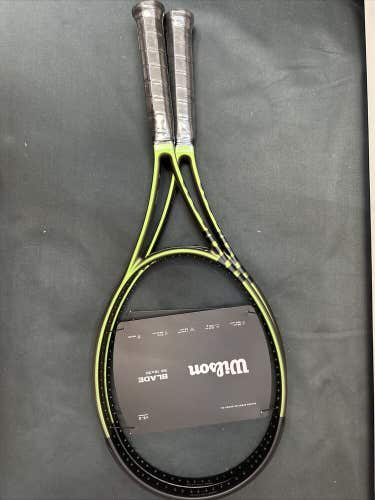 Wilson ‎Blade V8 18/20 98  Grip 4 3/8. (Pair Of Racquets.)