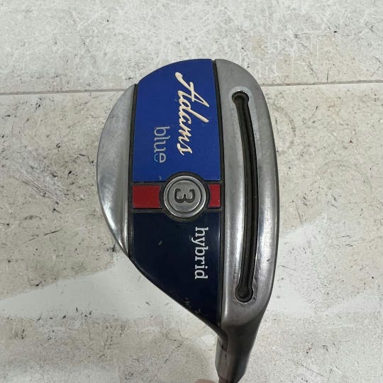 Used Adams Golf 2015 Blue 3 Hybrid Stiff Flex Graphite Shaft Hybrid Clubs