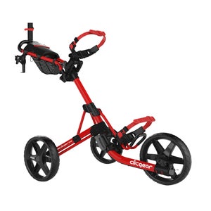 Clicgear Golf 3-Wheel Push Cart Model 4.0 Heavy Duty Frame - RED