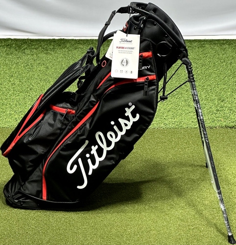 Titleist Players 4 StaDry Golf Stand Bag TB23SX2-006 Black/Red NEW #90591