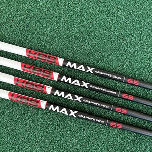KBS Max Graphite Iron 65 Pulled Iron Shafts Parallel
