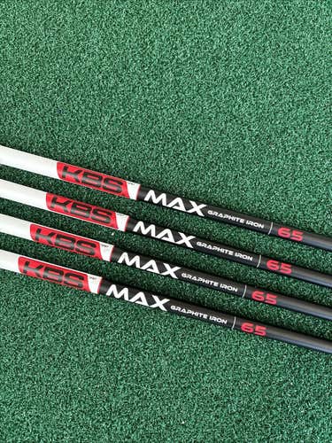KBS Max Graphite Iron 65 Pulled Iron Shafts Parallel