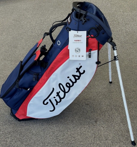 Titleist Players 5 USA Stand Carry Golf Bag TB23SX8 Navy/Red/White New #94581