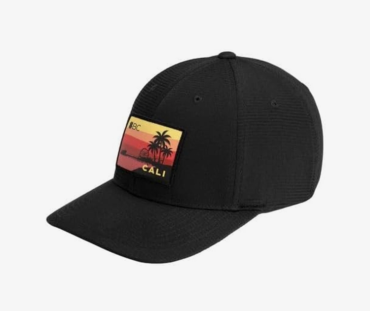 NEW Black Clover Live Lucky California Resident Black L/XL Fitted Golf Hat/Cap