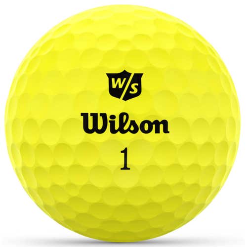 Wilson Staff Duo Optix Golf Balls (Matte Yellow, 3pk) 1 Sleeve 2020 NEW