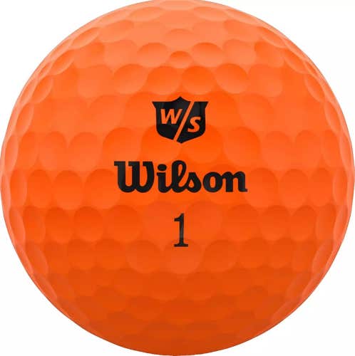 Wilson Staff Duo Optix Golf Balls (Matte Orange, 3pk) 1 Sleeve 2020 NEW