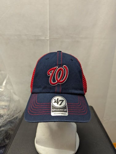 NWS Washington Nationals '47 Clean Up Mesh Snapback Hat MLB