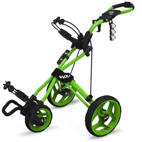 Clicgear Golf 3-Wheel Rovic Junior Push Cart Model RV3J - LIME GREEN