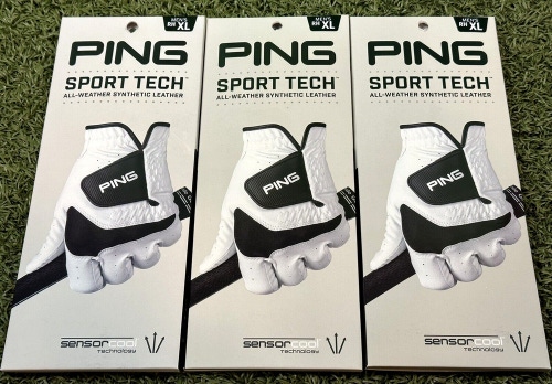 PING Sport Tech Golf Glove 3-Pack For LEFT Handed Golfer Extra Large XL #99999