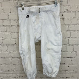 Russell Athletics Youth Unisex F25PFWS Size M White Football Practice Pants NWT