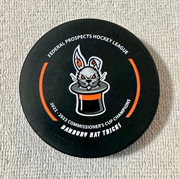 Danbury Hat Tricks Hockey 2023-24 Official Game Puck (FPHL)