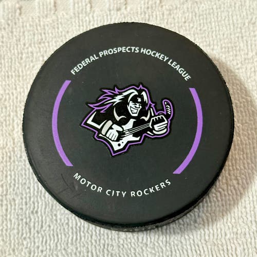 Motor City Rockers Hockey 2023-24 Official Game Puck (FPHL)