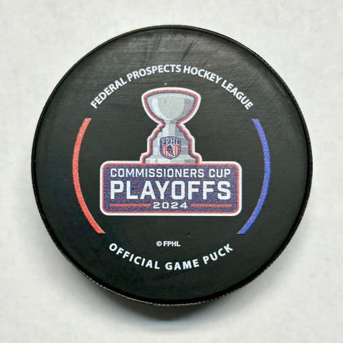 COMMISIONER’S CUP FPHL HOCKEY 2024 PLAYOFFS OFFICIAL GAME PUCK