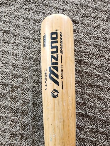 Used BBCOR Certified Mizuno Bamboo MZB271 Bamboo Bat (-3) 29 oz 32"