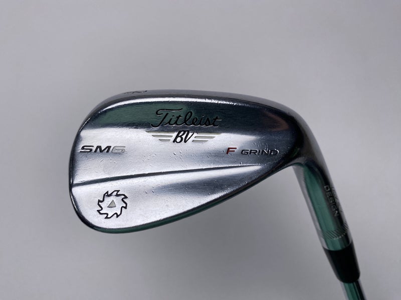 Titleist Vokey SM6 Tour Chrome 52* 8 Bounce F-Grind Wedge Steel Mens RH