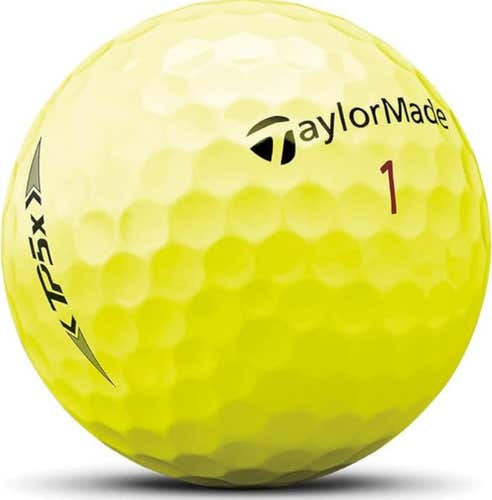 Taylor Made TP5x Golf Balls(Yellow, 3pk) 1 Sleeve 2021  NEW
