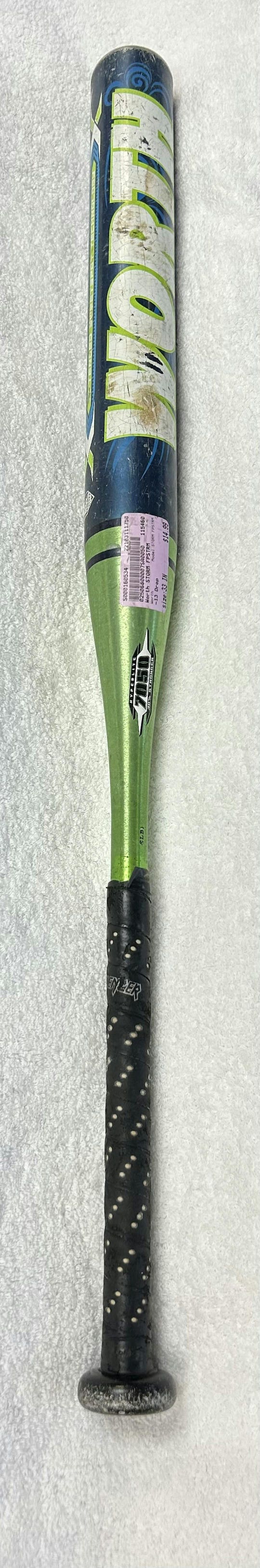 Used Worth Storm Fpstrm 33" -13 Drop Fastpitch Bats