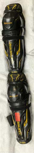 Used Bauer Supreme Mx3 14" Hockey Shin Guards