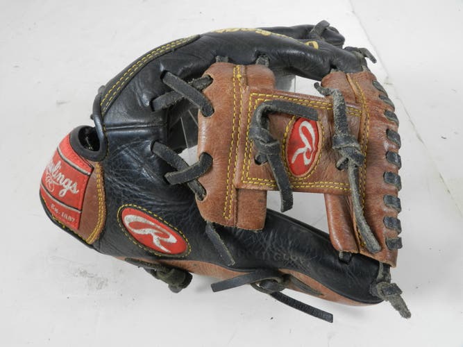 Rawlings D1125PT Premium Series 11.25” Boys Genuine Leather Baseball Glove, RHT