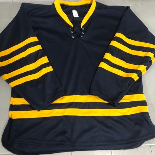 NEW Blue w/Gold senior small practice jersey
