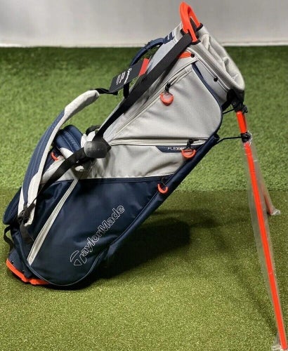 TaylorMade FlexTech Lite Stand Carry 4-Way Golf Bag Gray/Titanium NEW #90417