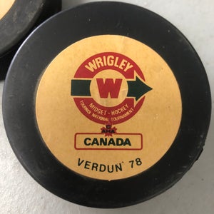 Wrigley Midget Hockey puck (Verdun ‘78)