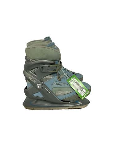 Used Ll Bean Ic.g1 Youth Soft Boot Skates Adjustable Sizes 1-3