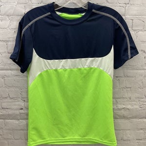 High Five Youth Unisex Size Large Green White Navy Blue Soccer Jersey New