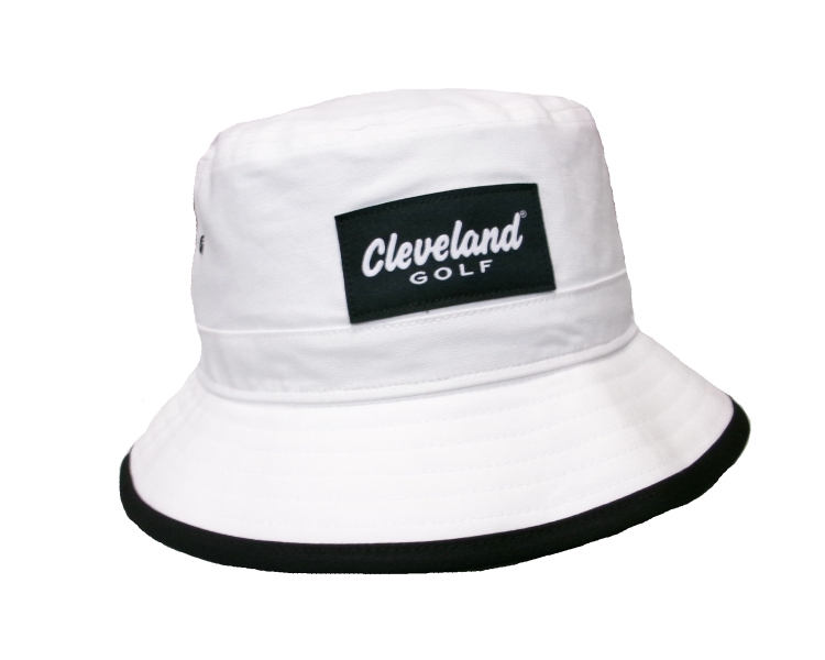 NEW Cleveland Golf White/Black Bucket Golf Hat/Cap
