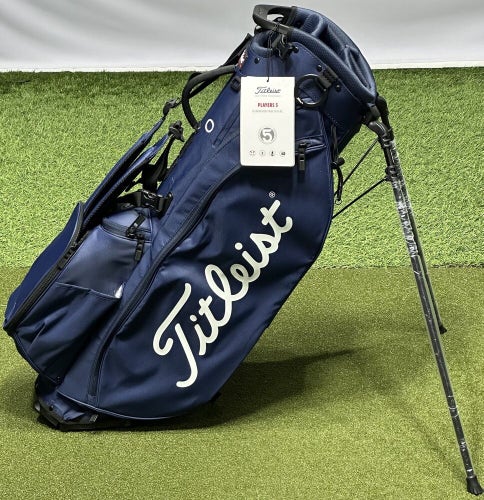 Titleist Players 5 Stand Carry Golf Bag TB23SX8-4 Navy Blue New #94579