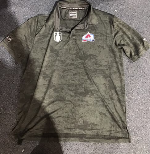 2022 Avalanche playoff polo size L & XL