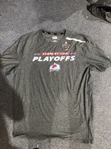Colorado Avalanche Gray 2020 Fanatics Playoffs Shirt Medium,Large,XL