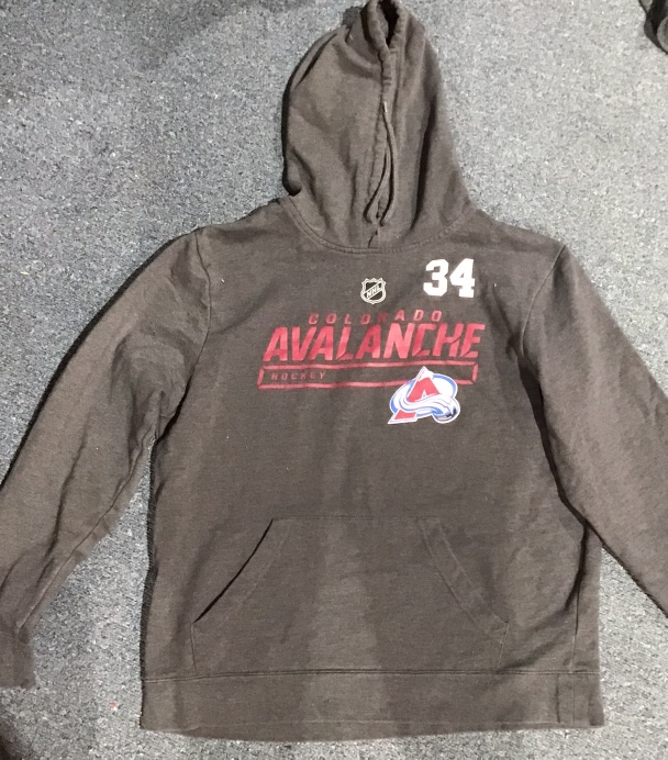 Colorado Avalanche #34 Fanatics Pro Authentic Hoodie Size Large