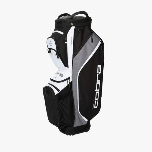 Cobra Flextech Ultralight Pro Cart Bag (14-way top, Black/White) Golf 2022 NEW
