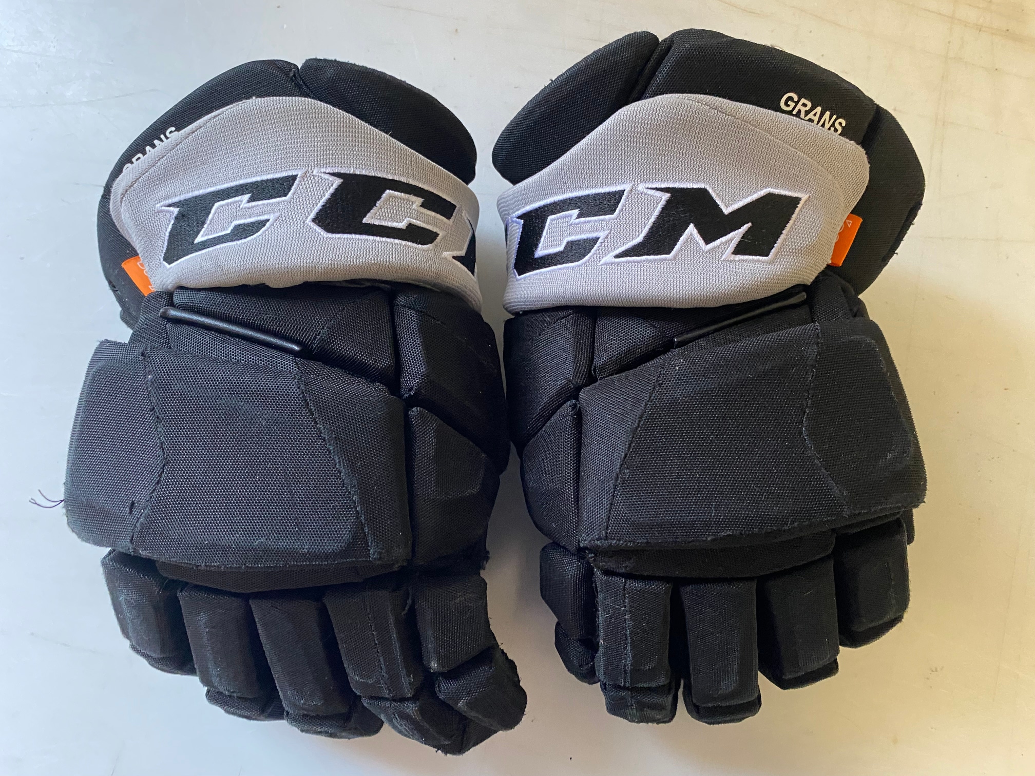 CCM JetSpeed FT1 Pro Stock Hockey Gloves 14” Black LA KINGS 3215