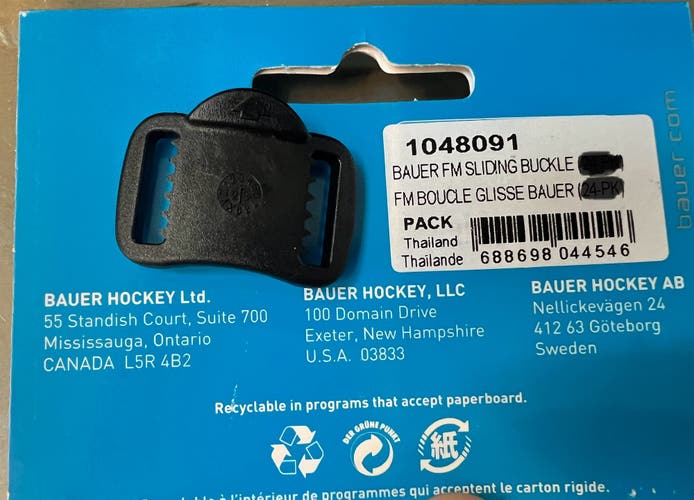Bauer Helmet sliding buckle 2-pack