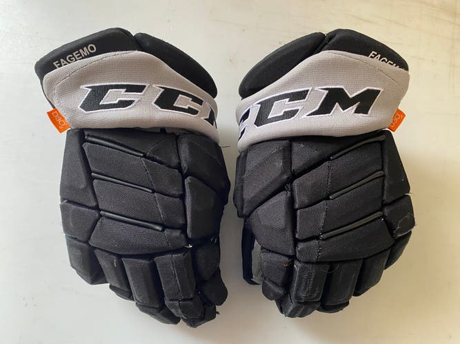 CCM JetSpeed FT1 Pro Stock Hockey Gloves 13” Black LA KINGS 3220