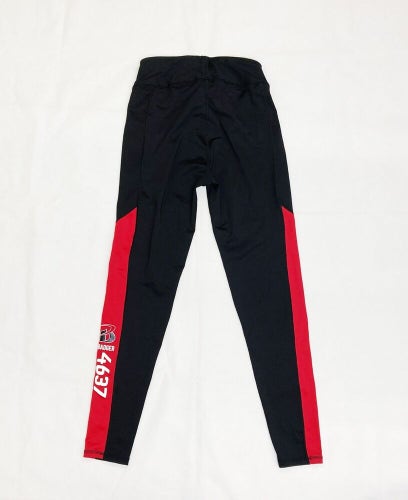 Badger Athletic Leggings Women's Medium Black Red 4637