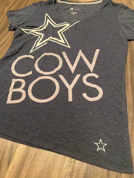 Nike Dallas Cowboys NFL Team Apparel Women’s Short Sleeve Shirt, Size Women’s Large