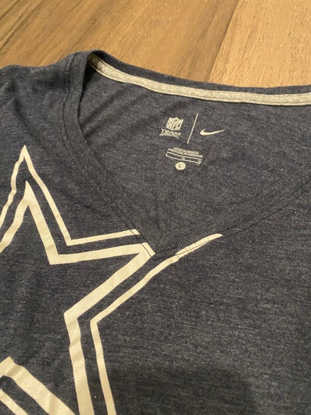 Nike Dallas Cowboys NFL Team Apparel Women’s Short Sleeve Shirt, Size Women’s Large