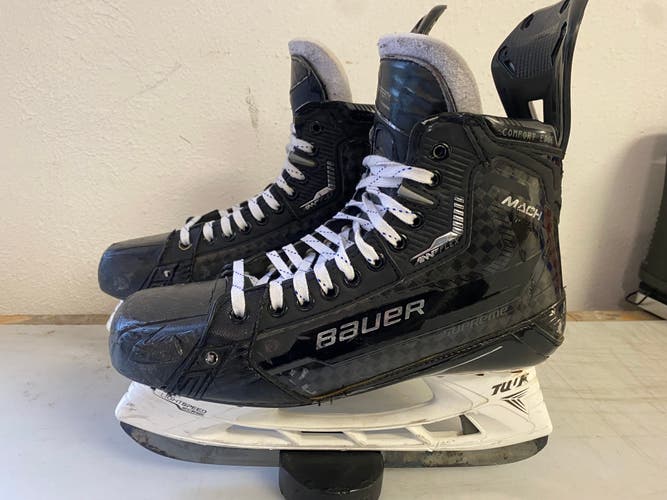 Bauer Supreme Mach Mens Pro Stock Size 10.5 Hockey Skates MIC 3229