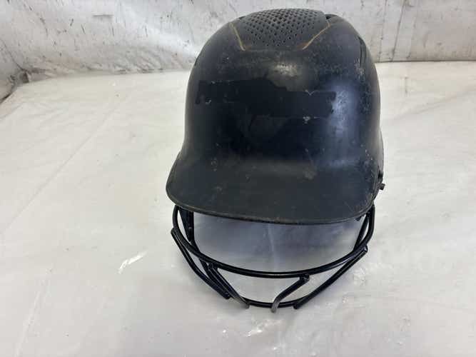 Used Evoshield Xvt Wtv7135whsm Youth Softball Batting Helmet W Mask 6 1 2 - 7