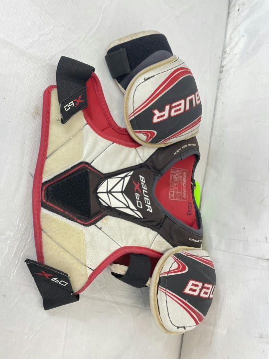 Used Bauer X 60 Junior Sm Ice Hockey Shoulder Pads 26-30"