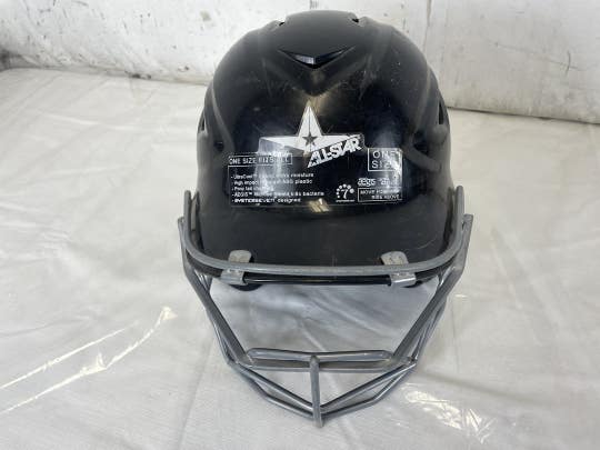 Used All-star Bh3000 6 1 2 - 7 1 2 Fastpitch Softball Helmet W Mask