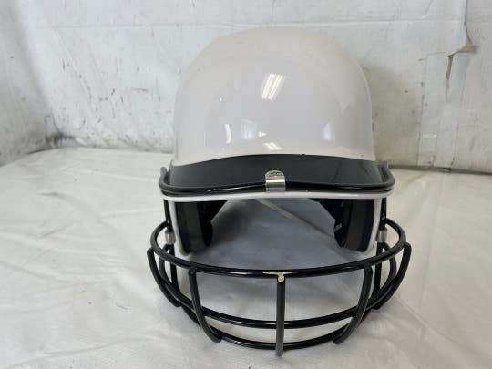 Used Adidas Trilogy Fast Pitch 6 5 8 - 7 5 8 Softball Batting Helmet W Mask