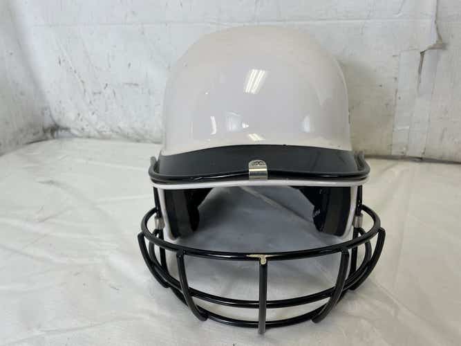 Used Adidas Trilogy Fast Pitch 6 5 8 - 7 5 8 Softball Batting Helmet W Mask