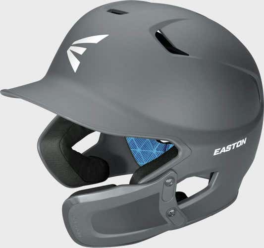 New Easton Z5 2.0 Junior Batting Helmet Matte Charcoal 6 1 2 - 7 1 8 W Universal Jaw Guard