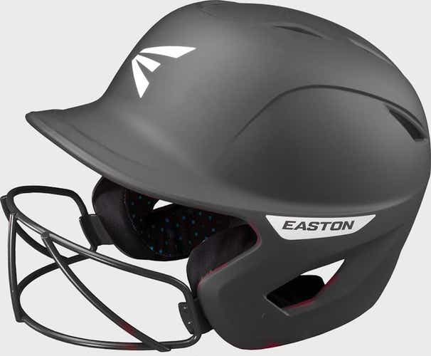 New Easton Ghost Matte Charcoal L Xl Fastpitch Softball Helmet W Mask 7 1 8 - 7 3 4