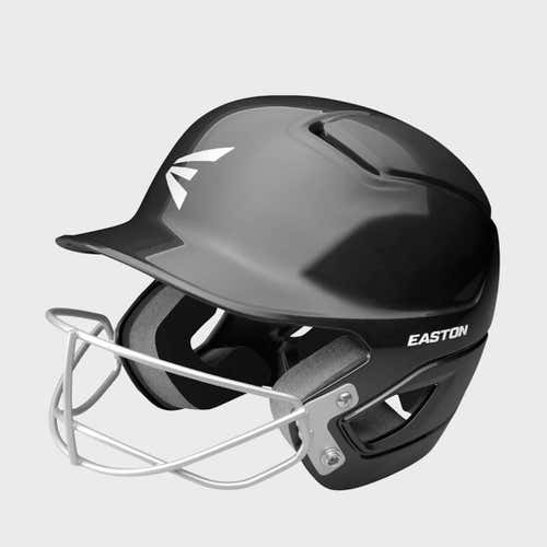 New Easton Alpha Softball Batting Helmet W Mask Tb S Black 6 1 4 - 6 7 8
